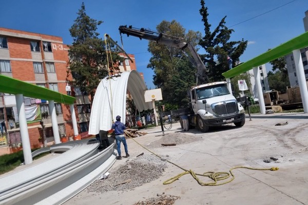 Proyecto de arcotecho 8 — instalación realizada